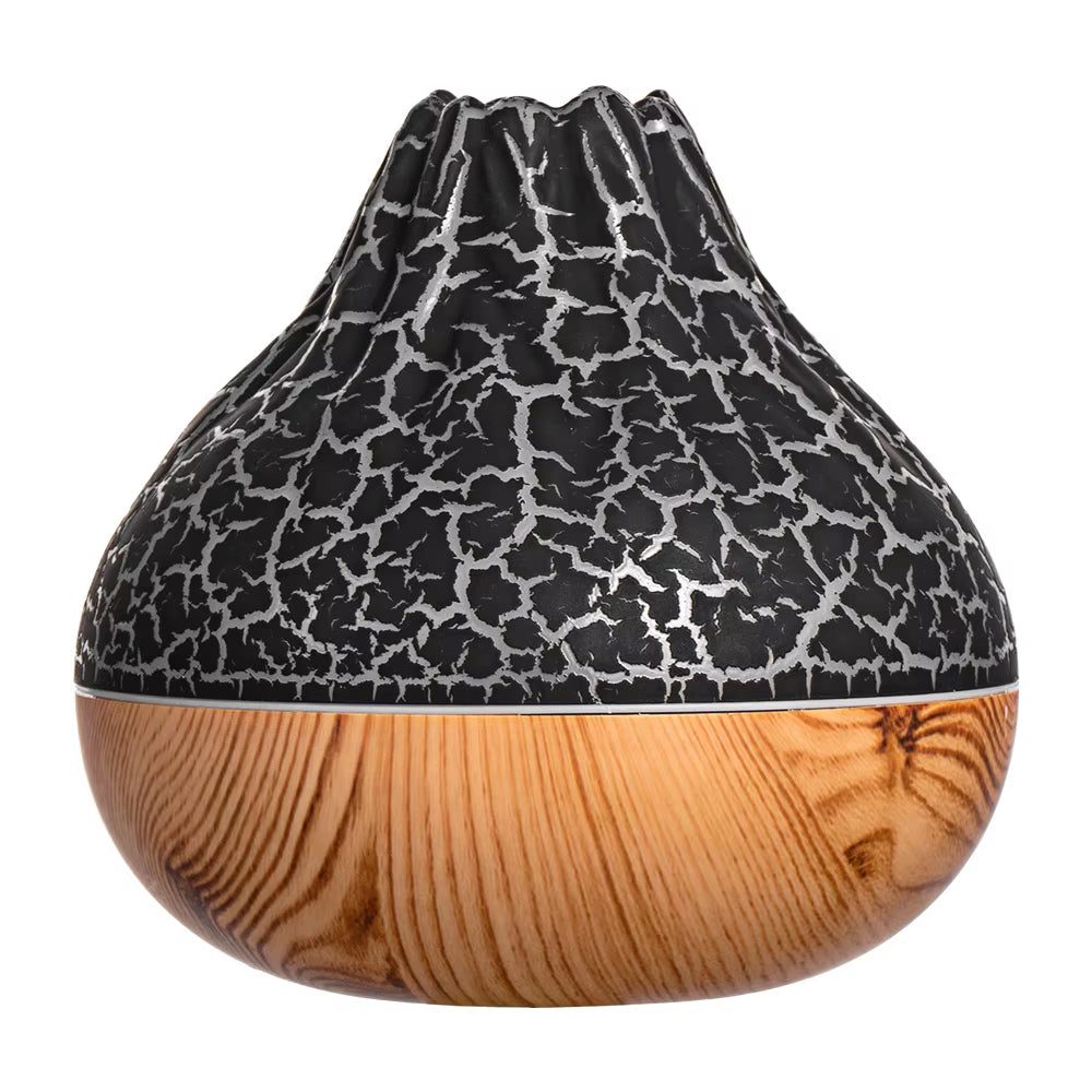 1Pc 300ML USB Air Humidifier Small Volcano Humidifier with Colorful Night Lights, Simulation Colorful Flame Humidifier