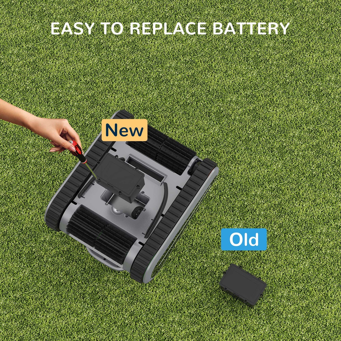 2024 Seal SE Cordless Robotic Pool Cleaner, 16.8 X 15.6 X 9.8 In, Pools up to 1640 SQ FT