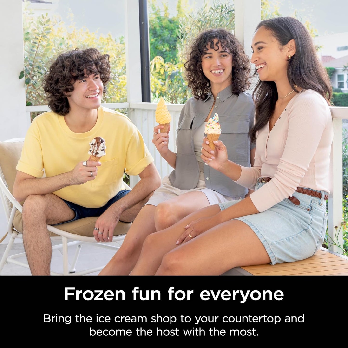 Creami Swirl Ice Cream and Soft Serve Maker, Sorbet, Milkshake, Frozen Yogurt, Low Calories Program & More, 13-In-1, Soft Serve Handle & (2) Creami Swirl 16Oz Pints, for Kids & ALL Ages, NC701C