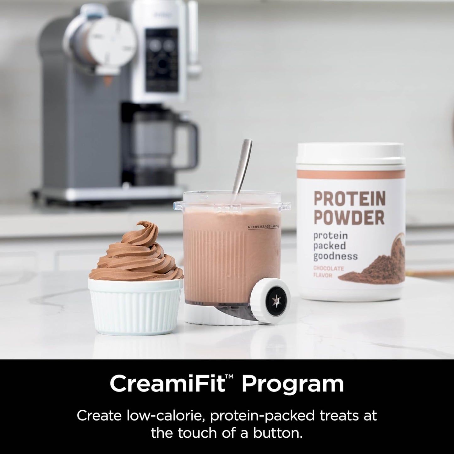 Creami Swirl Ice Cream and Soft Serve Maker, Sorbet, Milkshake, Frozen Yogurt, Low Calories Program & More, 13-In-1, Soft Serve Handle & (2) Creami Swirl 16Oz Pints, for Kids & ALL Ages, NC701C