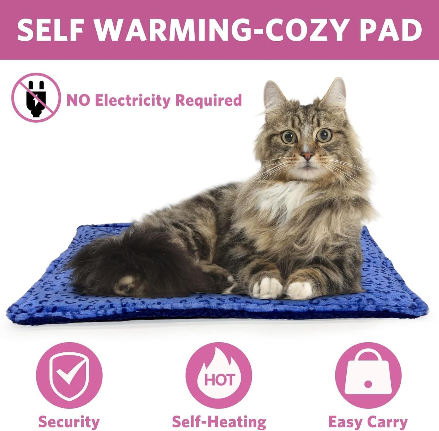 Self Warming Cat Bed, Super Soft Dog Bed, Self Heating Cat Pad