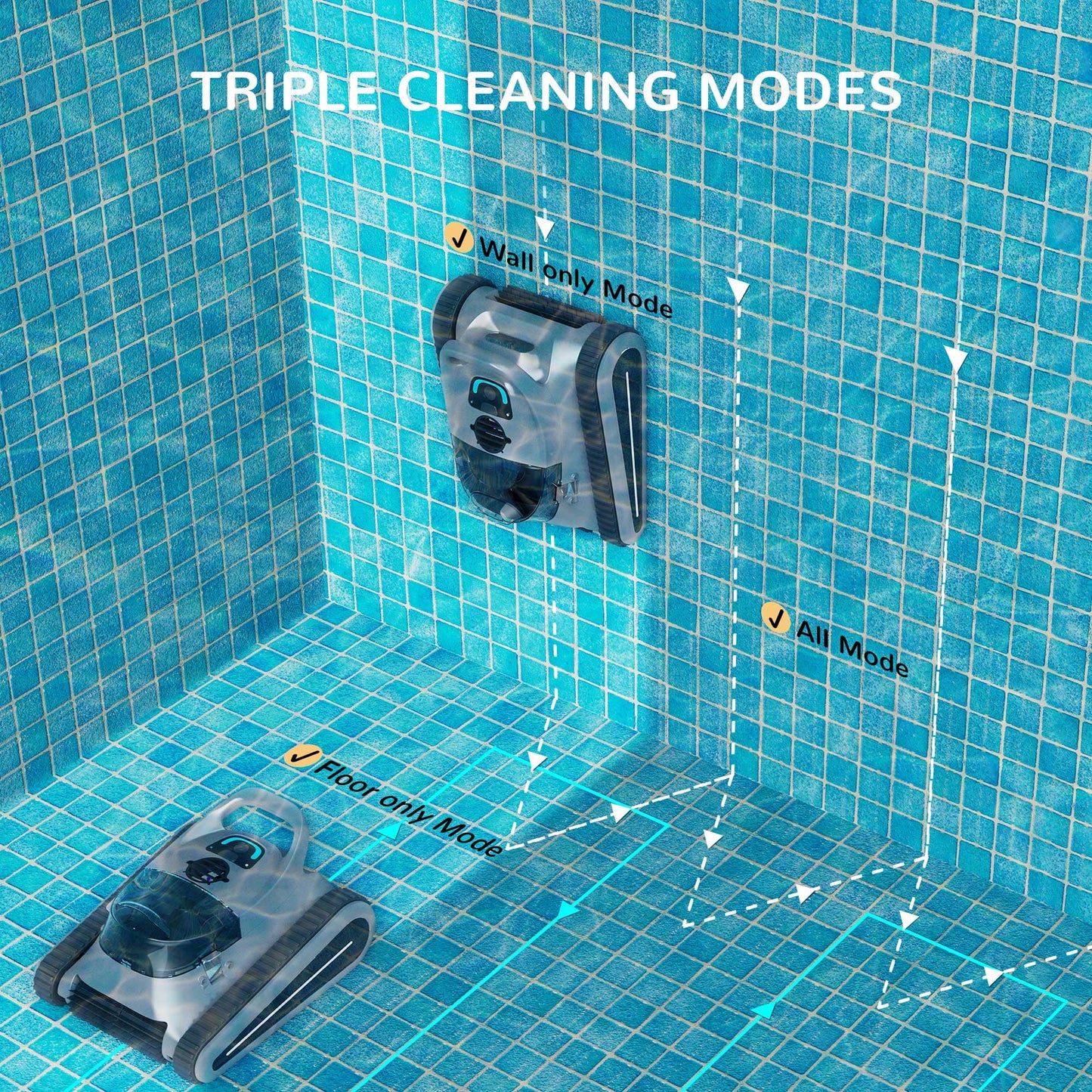 2024 Seal SE Cordless Robotic Pool Cleaner, 16.8 X 15.6 X 9.8 In, Pools up to 1640 SQ FT