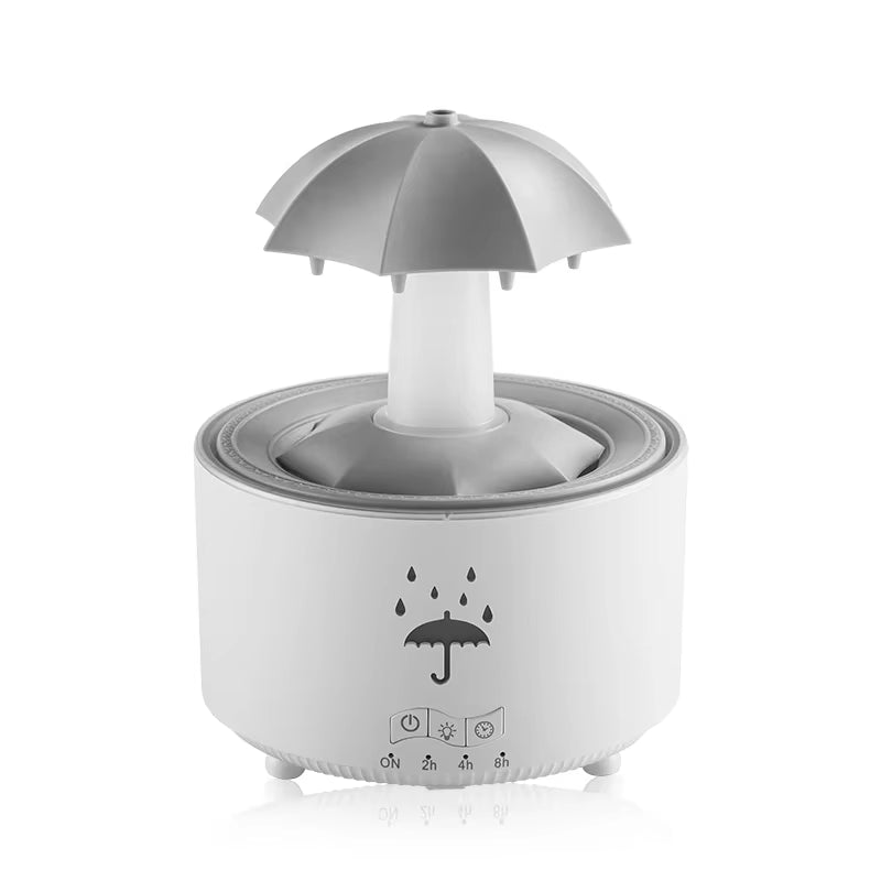 Creative Umbrella Water Drop Air Humidifier and Aromatherapy Diffuser with Colorful Lighting