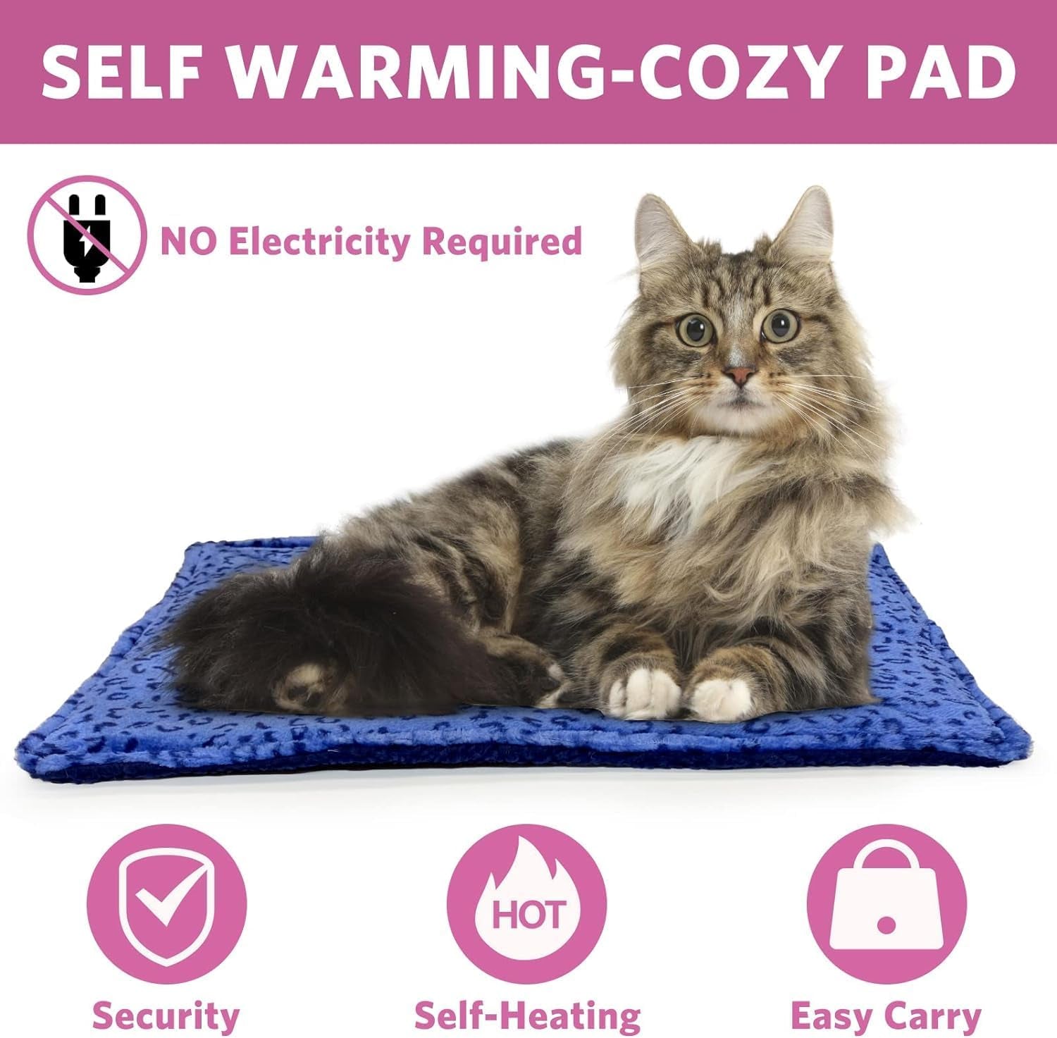 Self Warming Cat Bed, Super Soft Dog Bed, Self Heating Cat Pad